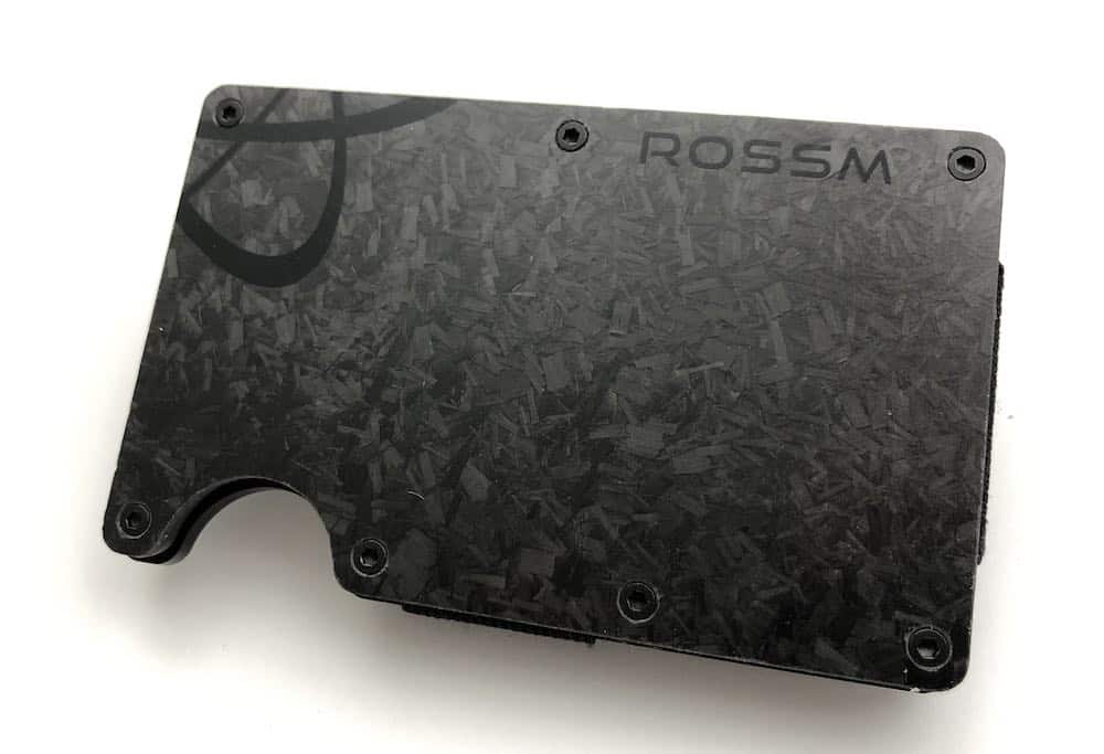 Rossm forged carbon fiber card holder wallet