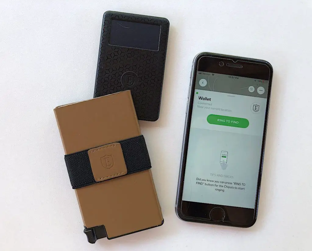 ekster wallet and tracking card plus phone. Wallet that are hard to lose.